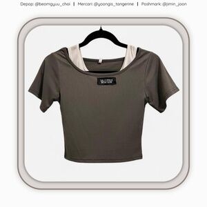 2-in-1 ribbed crop top set! ✨